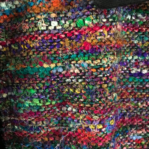 VENUS Rare Hand Made Coat/Jacket Colorful Woven Silk Art Gallery Item Perfect L - Picture 4 of 9